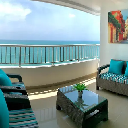 2p1-al3 Apartamento De 2 Alcobas Frente Al Mar Con Aire Acondicionado Y Wifi *