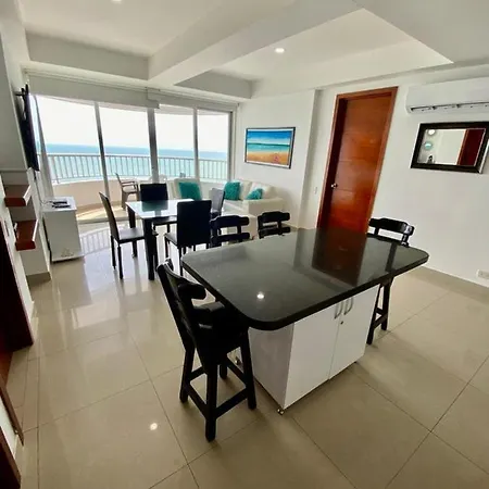 2p1-al3 Apartamento De 2 Alcobas Frente Al Mar Con Aire Acondicionado Y Wifi Apartamento *
