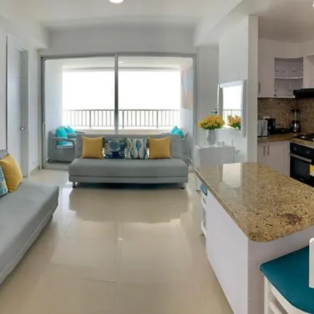2p1-al3 Apartamento De 2 Alcobas Frente Al Mar Con Aire Acondicionado Y Wifi Cartagena