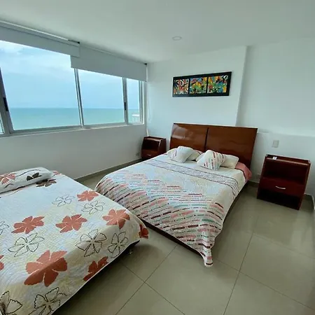 2p1-al3 Apartamento De 2 Alcobas Frente Al Mar Con Aire Acondicionado Y Wifi Apartment *