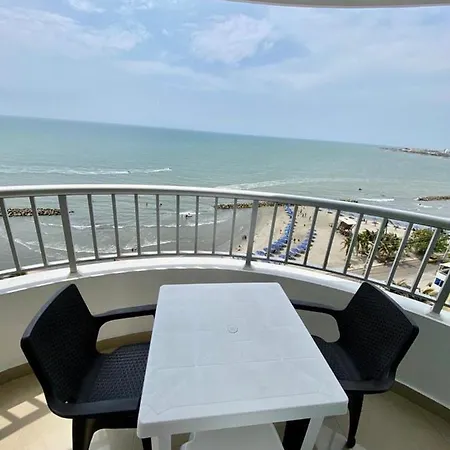 2p1-al3 Apartamento De 2 Alcobas Frente Al Mar Con Aire Acondicionado Y Wifi * Cartagena
