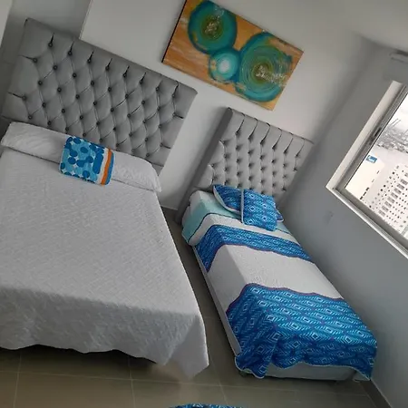 Apartment 2p1-al3 Apartamento De 2 Alcobas Frente Al Mar Con Aire Acondicionado Y Wifi Cartagena